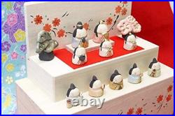 Craftsman House Hina Dolls, Flower Wooden Box, Hina-dan Display, Total Len NEW
