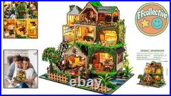 Creative DIY Wooden Dollhouse Kit Enchanted Fairy Tale with Musical Charm