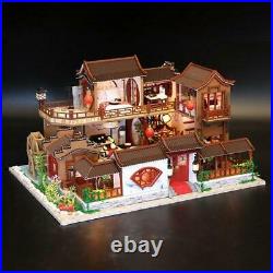 Creative Dollhouse Furniture Chinese Style Wooden Miniature DIY Gift Toys