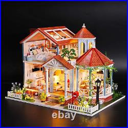 Cuteefun DIY Dollhouse Miniature House With Music And Furniture DIY, Crafts
