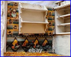 D0177 antique merchant shop wooden dollhouse around 1900 54.5 x 30.5 cm