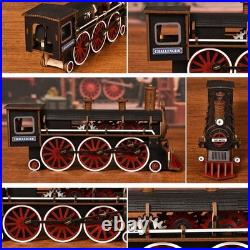 DIY Book Nook Train Repair Station Wooden Doll House Kit Miniature Model 3D