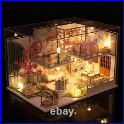 DIY Creative 3D Miniature Dollhouse with Furniture Wooden Villa Puzzle Gift