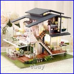 DIY Creative Doll House Furniture Kits Wooden Garden House
