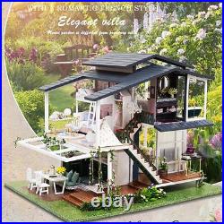 DIY Dollhouse 3D Wooden Assembly Doll House Toy Bedroom Kitchen Bathroom DIY Dollhouse 3D Wooden Assembly Doll House Toy Bedroom Kitchen Bathroom