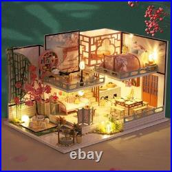 DIY Dollhouse 3D Wooden Miniature Handmade Furnitures Doll House Model Building