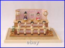 DIY Dollhouse Kit Japanese Hina KOKESHI Dolls Miniature House Wooden Handcraft