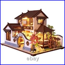 DIY Dollhouse Kit Wooden Doll Houses Miniature Japanese Architecture Toys gifts