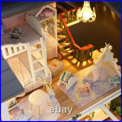 DIY Handcraft Doll House Furniture Wooden Modern Villa Puzzle Playset DIY Handcraft Doll House Furniture Wooden Modern Villa Puzzle Playset