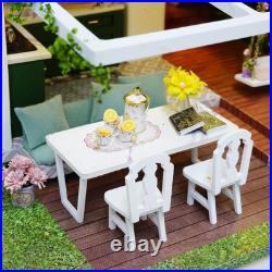 DIY Handcraft Doll House Furniture Wooden Modern Villa Puzzle Playset DIY Handcraft Doll House Furniture Wooden Modern Villa Puzzle Playset