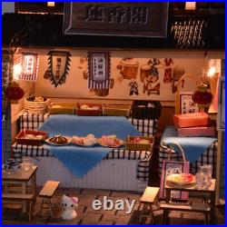 DIY Handcraft Miniature Project Wooden Doll House Antique Chinese Restaurant