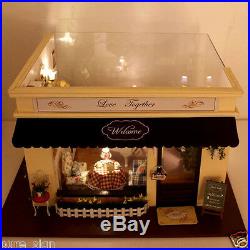 DIY Handcraft Miniature Project Wooden Dolls House The Love Melody Cafe Lounge