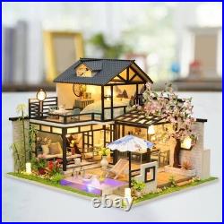 DIY Miniature Dollhouse Wooden Dollhouses Accessories Kits Furniture Doll House