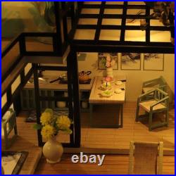 DIY Miniature Dollhouse Wooden Dollhouses Accessories Kits Furniture Doll House