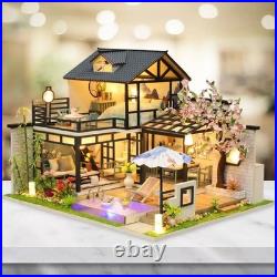 DIY Miniature Dollhouse Wooden Dollhouses Accessories Kits Furniture Doll House