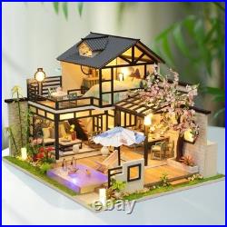 DIY Miniature Dollhouse Wooden Dollhouses Accessories Kits Furniture Doll House