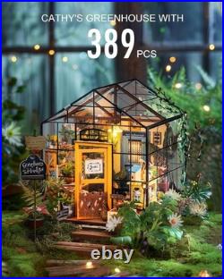 DIY Miniature House Kits for Adults Greenhouse Dolls House Craft Kits For Adu