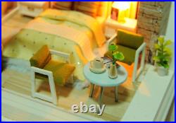 DIY Miniature Pool Doll House Wooden Furniture Architectural Villa Dollhouse Kit