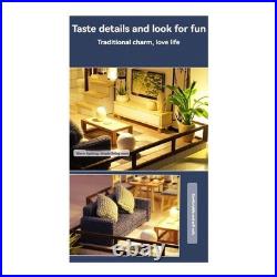 DIY Wooden Casa Roombox with Furniture Light Doll House Handmade Miniature