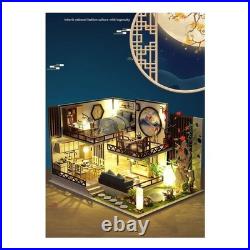 DIY Wooden Casa Roombox with Furniture Light Doll House Handmade Miniature