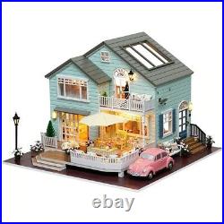 DIY Wooden Doll House Kit with Furniture Self Assembly Miniature