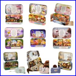 DIY Wooden Dollhouse Kit Handmade Miniature Box Theatre with Furniture Assembly DIY Wooden Dollhouse Kit Handmade Miniature Box Theatre with Furniture Assembly
