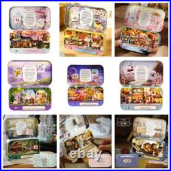 DIY Wooden Dollhouse Kit Handmade Miniature Box Theatre with Furniture Assembly DIY Wooden Dollhouse Kit Handmade Miniature Box Theatre with Furniture Assembly