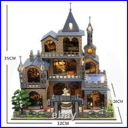 DIY Wooden LED Dollhouse Miniature With Furniture New Offer Doll House Toy Gift