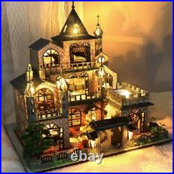 DIY Wooden LED Dollhouse Miniature With Furniture New Offer Doll House Toy Gift