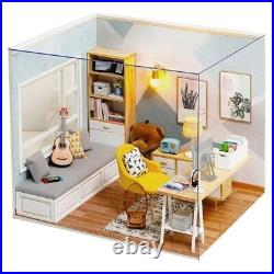 DIY Wooden Miniature Doll House Kit with Furniture Big Casa Cottage Xmas Gifts f