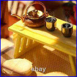 DIY Wooden Miniature Doll Houses Furniture Toy Adults New Year Birthday Gift