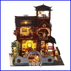 DIY Wooden Miniature Doll Houses Furniture Toy Adults New Year Birthday Gift
