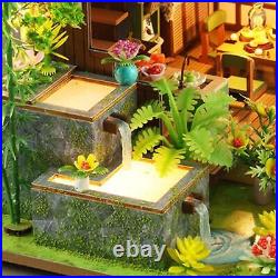 DIY Wooden Miniature Dollhouse Creative with Funiture for Birthday Gift Kids