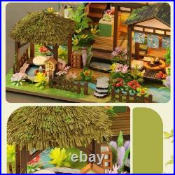 DIY Wooden Miniature Dollhouse Mini Handmade House Model Home Decor Creative