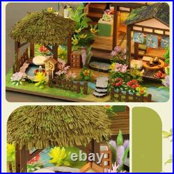 DIY Wooden Miniature Dollhouse with Funiture with Dustproof Cover Ornament DIY Wooden Miniature Dollhouse with Funiture with Dustproof Cover Ornament