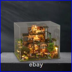 DIY Wooden Miniature Dollhouse with Funiture with Dustproof Cover Ornament DIY Wooden Miniature Dollhouse with Funiture with Dustproof Cover Ornament