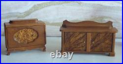 DOLLHOUSE ANTIQUE Equipped-PORCELAIN DOLL-FURNITURE-ACCESSORIES 1920/1930s