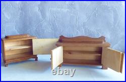 DOLLHOUSE ANTIQUE Equipped-PORCELAIN DOLL-FURNITURE-ACCESSORIES 1920/1930s