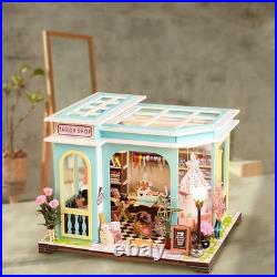Diy Miniature House Kit, Creative Room Wooden Doll House Accessories, Tailor Sho