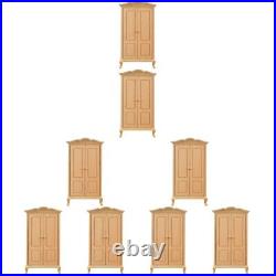 Doll House Furniture Doll House Wardrobe Miniature Wooden Furniture