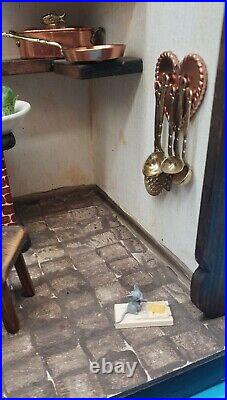 Doll Kitchen Kitchen 1 Room Smoke Catching Kuhn Dollhouse Vintage Old Case Hennig