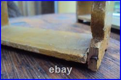 Dollhouse 2 antique benches Biedermeier wood with beer lacquer, furniture for dolls