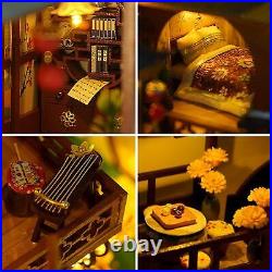 Dollhouse Assemble Kit with Furniture with LED Light Decorative for Lovers