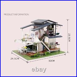Dollhouse Furniture Kits Wooden Lights Playset Creative Toy Dollhouse Furniture Kits Wooden Lights Playset Creative Toy
