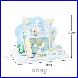 Dollhouse Model Kit Wooden Cute Miniature Doll House Furniture Toy Birthday Gift