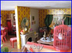 Dollhouse UNIQUE with Lundy furniture, dollhouse