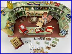 Dollhouse department store around 1950 cashier doll chair many accessories from estate