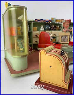 Dollhouse department store around 1950 cashier doll chair many accessories from estate