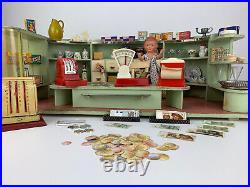 Dollhouse department store around 1950 cashier doll chair many accessories from estate