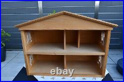 Dollhouse dollhouse original Dora Kuhn 5 bedrooms with roof pine wood